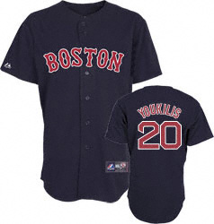 Kevin Youkilis Dark Blue Jersey, Boston Red Sox #20 Jersey