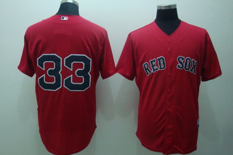Boston Red Sox #33 Varitek Jersey in red