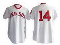 Jim Rice White Jersey, Boston Red Sox #14 M&N MLB Jersey