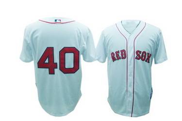 White John Lackey shadow Fashion Boston Red Sox #40 Jersey