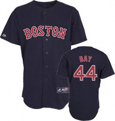 Sox #44 Jason Bay Navy Blue Adult 2009 Jersey