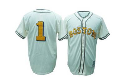 Cream Bobby Doerr jersey, Boston Red Sox #1 Mitchell and Ness Jersey