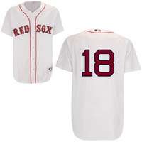 Jacoby Ellsbury Jersey White Home #18 Boston Red Sox Jersey