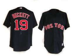 Black Beckett Boston Red Sox #19 Jersey