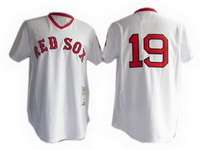 Boston Red Sox #19 Beckett M&N MLB Jersey in White