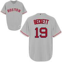 Grey Josh Beckett Road Sox #19 Jersey