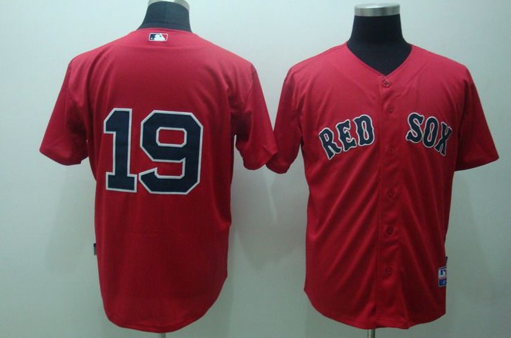 Sox #19 Josh Beckett red Jersey