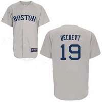Josh Beckett Jersey: #19 Boston Red Sox Jersey in Grey
