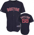 Black Janathan Papelbon Boston Red Sox #58 Jersey
