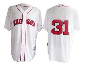 Sox #31 Lester White MLB Jersey