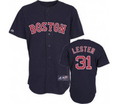 Navy Blue Jon Lester jersey, Boston Red Sox #31 Adult 2009 Jersey