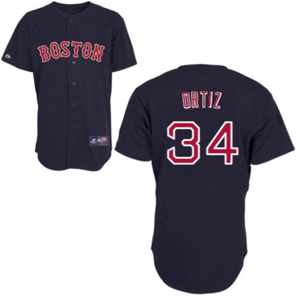 Dark Blue David Ortiz jersey, Boston Red Sox #34 MLB Jersey