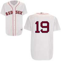 Josh Beckett Home Jersey: #19 Boston Red Sox Jersey in White