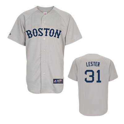 Road #31 Grey Jon Lester Boston Red Sox jersey