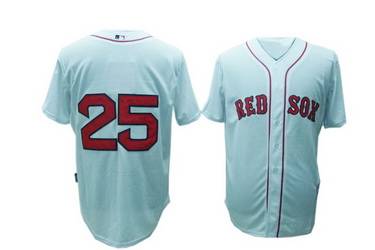 Mike Lowell White Jersey, Boston Red Sox #25 Jersey