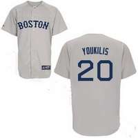 #20 Kevin Youkilis Grey Boston Red Sox Jersey