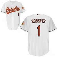 Brian Roberts Home White Orioles Jersey