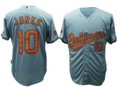 Baseball Baltimore Orioles #10 Adam Jones Grey Jersey