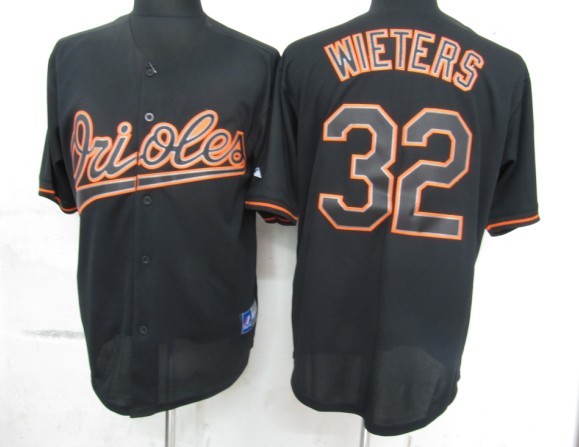 Black Wieters Jersey, MLB Baltimore Orioles #32 shadow Fashion Jersey