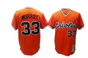 MLB Baltimore Orioles #33 Eddie Murray Michell and Ness Jersey in Orange