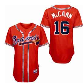 Red McCann MLB Atlanta Braves #16 Jersey