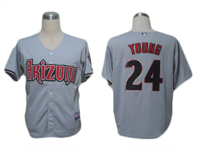 MLB Arizona Diamondbacks #24 Young grey Jersey