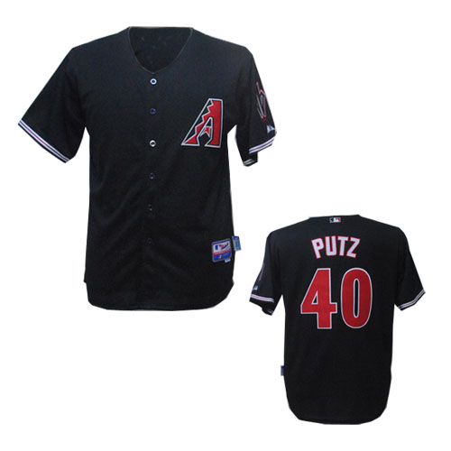 Black Arizona Diamondbacks Putz Cool Base #40 Jersey