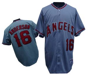 Anaheim Angels #16 Anderson Grey Jersey