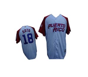 2009 World Baseball Classic #18 Soto Jersey in white