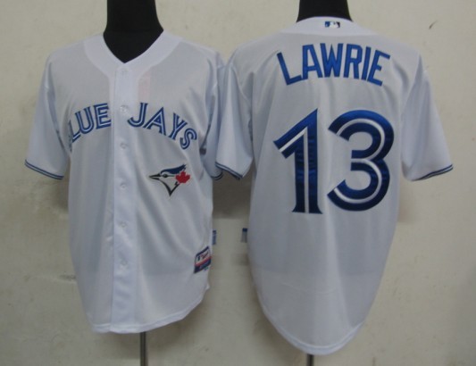 #13 White Lawrie MLB Toronto Blue Jays Jersey