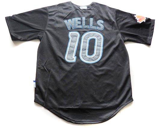 Black Wells MLB Toronto Blue Jays #10 Jersey