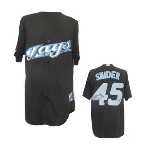 black Snider MLB Toronto Blue Jays #45 Jersey