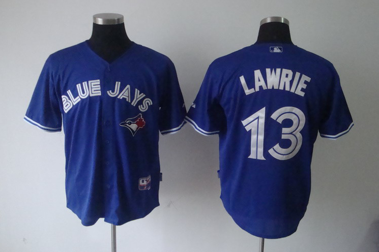 blue Jersey:  Brett Lawrie coolbase #13 Toronto Blue Jays Jersey In blue