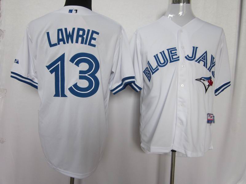 Jays #13 white lawrie coolbase Jersey