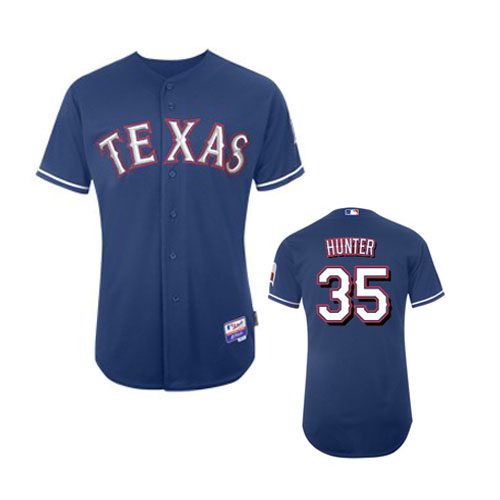 #35 Hunter Blue MLB Texas Rangers Jersey