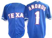 Andrus Blue Jersey, MLB Texas Rangers #1 Jersey