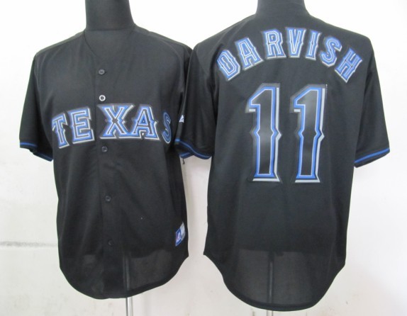 Black Rangers Darvish MLB Fashion Jersey