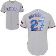 Grey Jersey:  Guerrero MLB #27 Texas Rangers Jersey In Grey