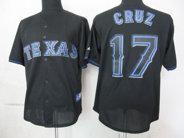 Black Rangers Cruz MLB Fashion Jersey