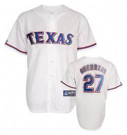 White Guerrero Jersey, MLB Texas Rangers #27 Jersey