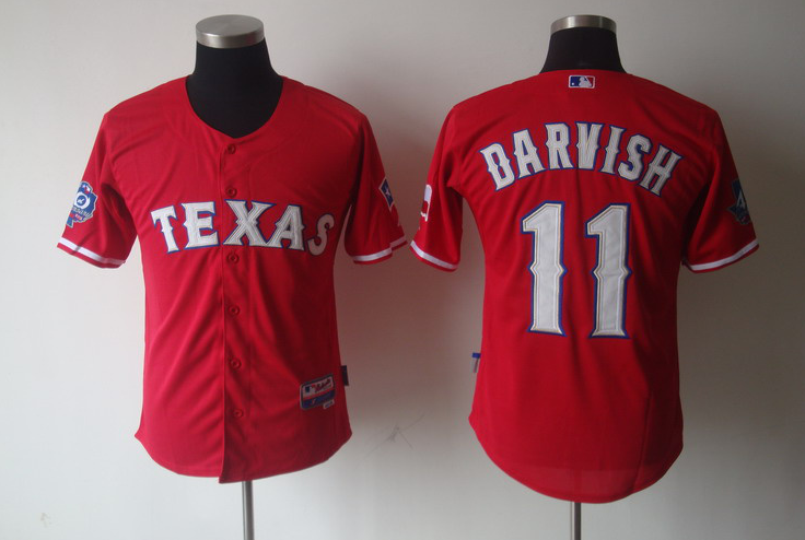 red Darvish Jersey, MLB Texas Rangers #11 Jersey