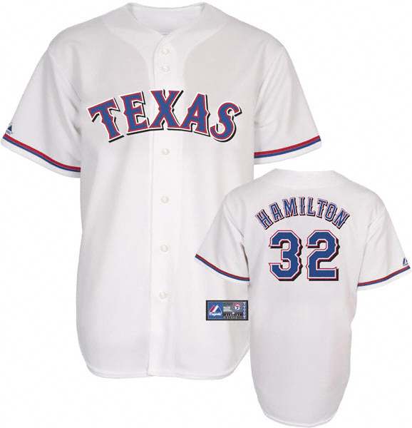 White Josh Hamilton Jersey, MLB Texas Rangers #32 Stitched Jersey