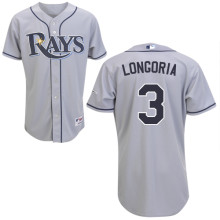#3 Grey Longoria MLB Tampa Bay Rays Jersey