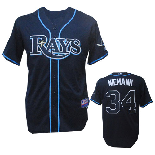 Dark Blue Rays Niemann MLB Jersey