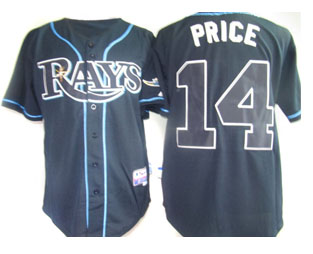 #14 Dark Blue Price MLB Tampa Bay Rays Jersey