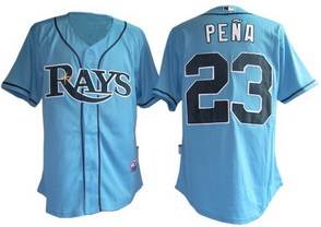 MLB Tampa Bay Rays #23 Pena Light Blue Jersey