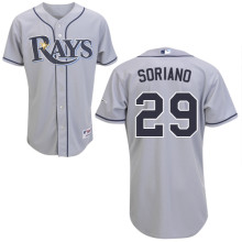 MLB Tampa Bay Rays #29 Soriano Jersey in Grey
