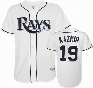 #19 Kazmir White MLB Tampa Bay Rays Jersey