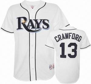 White Crawford Jersey, MLB Tampa Bay Rays #13 Jersey