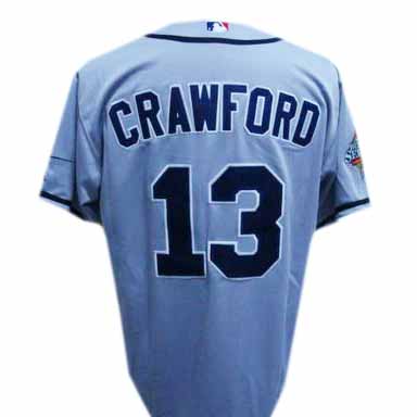 Grey Rays Carl Crawford MLB Jersey
